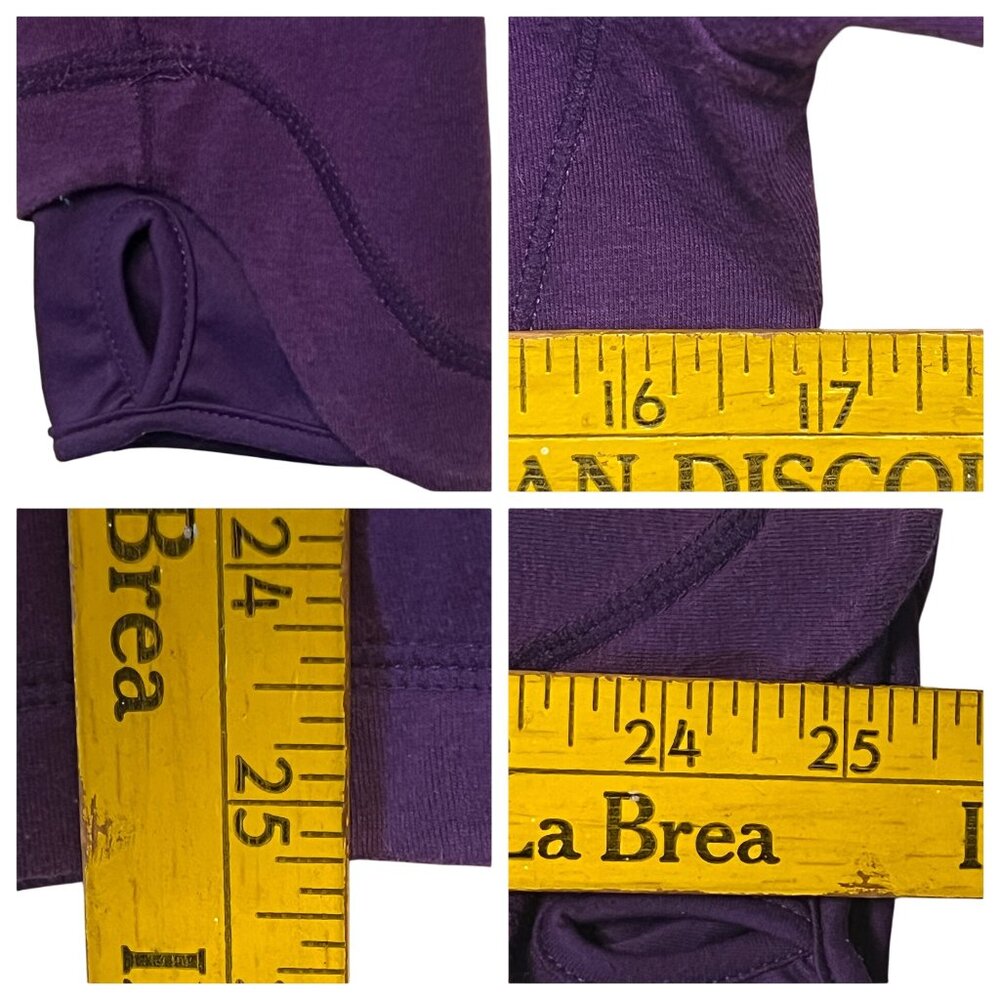 New Balance Purple Womens Medium Zip-Up Jacket With Asymmetrical Collar - Picture 10 of 16